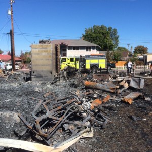 damage from Boles Fire