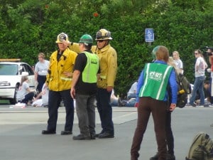 La Mirada earthquake exercise at Biola University