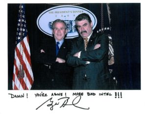 President George W Bush and Jerry Haleva