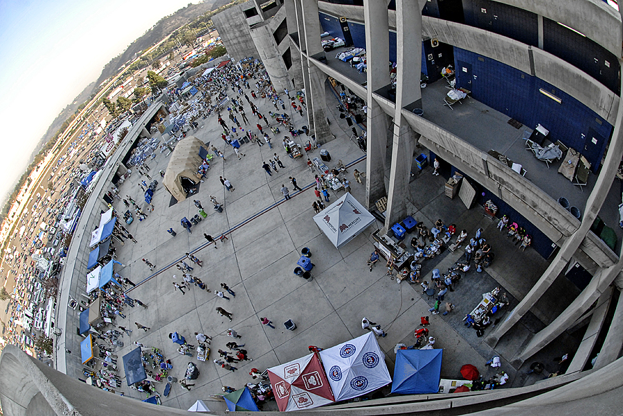 Chargers’ Stadium Became Home to Thousands of Fire Evacuees