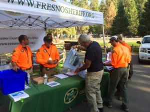 S A R E X Search and Rescue Exercise, Fresno Sheriff booth