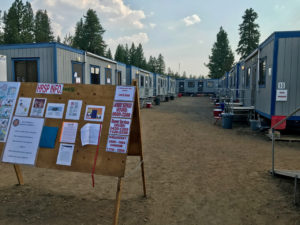 Cove Fire Staging area