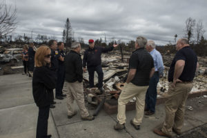 Response leadership discuss Sonoma county fire damage
