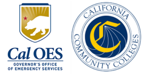 Logos for Cal O E S and California Community Colleges