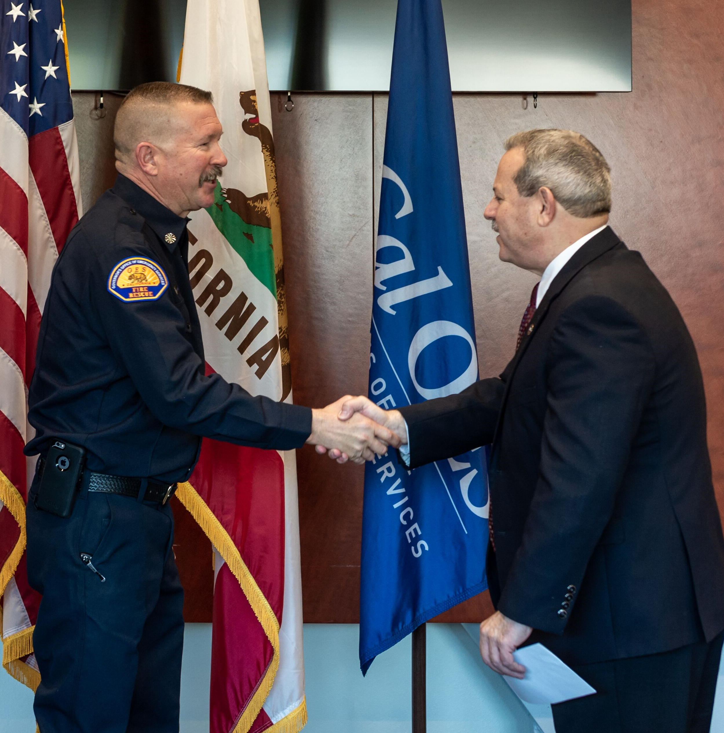 Marshall Sworn in as New Cal OES Fire Chief