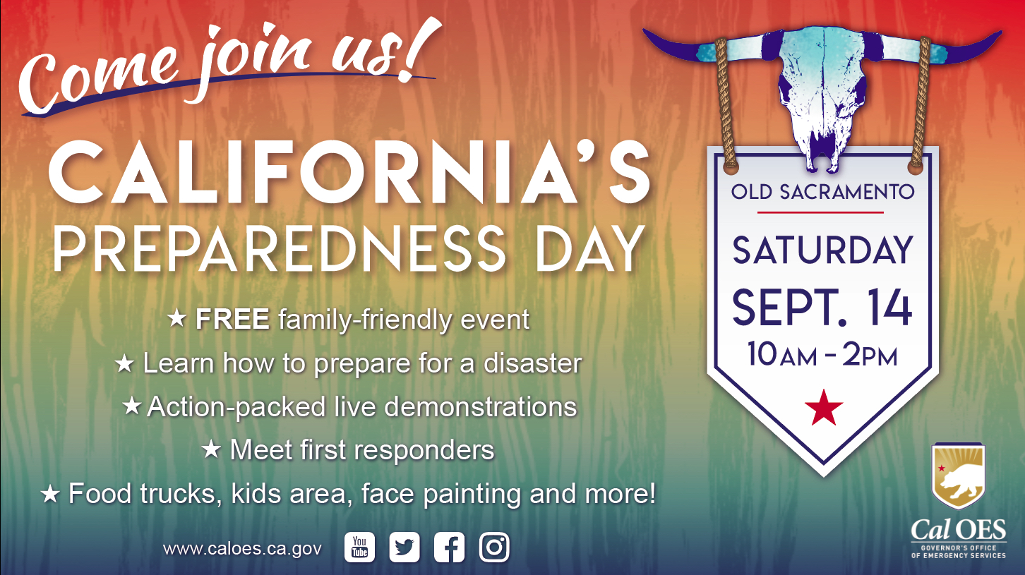 California’s Preparedness Day is September 14th!