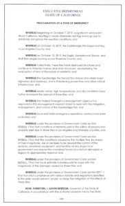 Proclamation of Sate of Emergency page 1