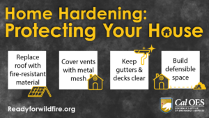 Home Hardening: Protect your home.