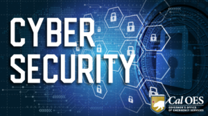 Cybersecurity Logo with Cal OES Logo