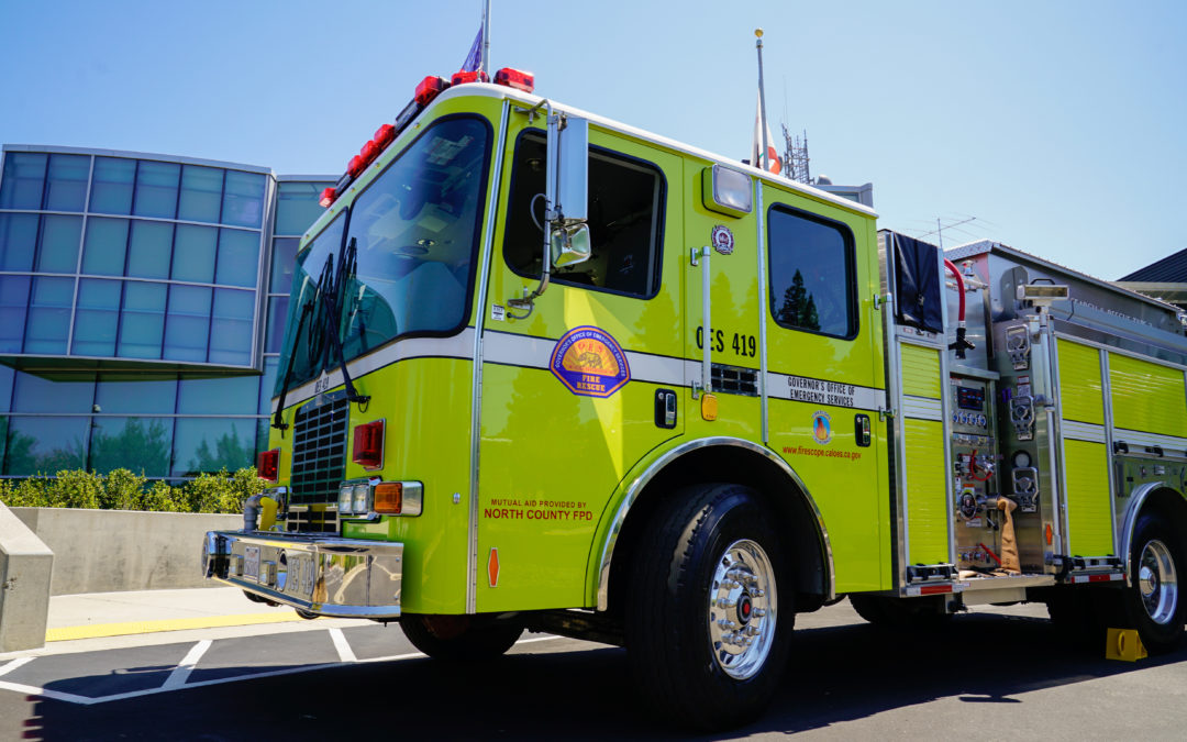 Cal OES Offers Support to Greenville Fire Department with OES Engine