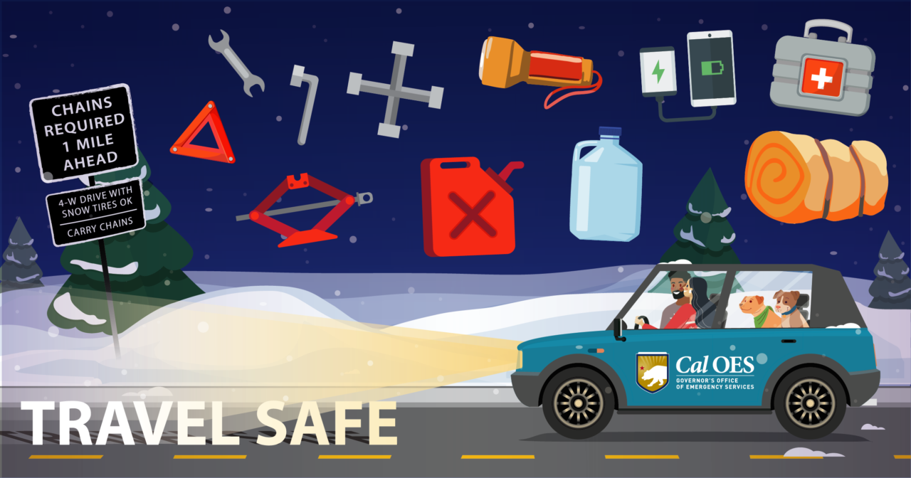 Snow, Rain, And Icy Roads: Stay Safe With These Travel Tips | Cal OES News