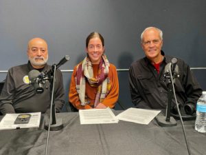 Alex Cabassa, Brittani Peterson, and Dr. Lawrence Heiskell