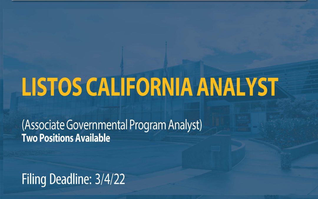 Recruitment announcement: Cal OES is hiring!