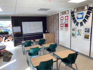 Plumas Charter School inside classroom