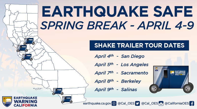 Graphic of earthquake tour