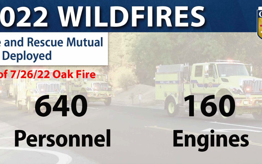 Cal OES Deploys Mutual Aid Resources to Oak Fire in Mariposa County – July 26, 2022