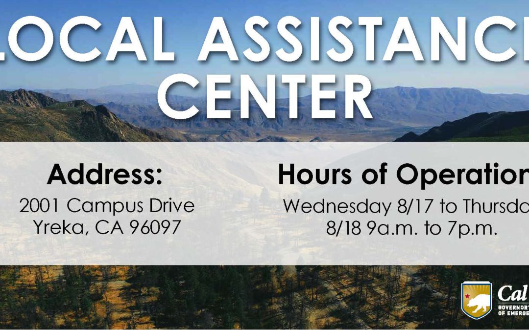 Local Assistance Center to Open in Siskiyou County for McKinney Fire Survivors