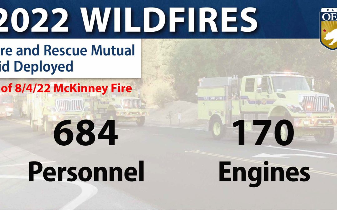 Cal OES Deploys Mutual Aid Resources to McKinney Fire in Siskiyou County – August 4, 2022