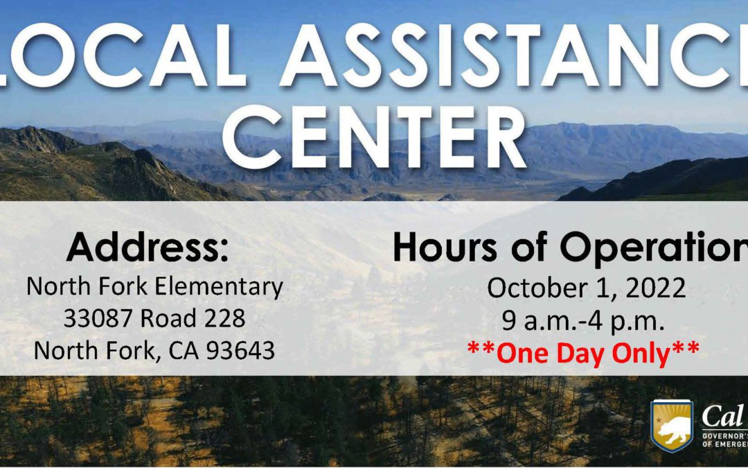 Local Assistance Center to Open in Madera County to Support Fork Fire Survivors