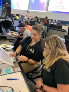 Cal OES staff at the Florida Emergency Operations Center