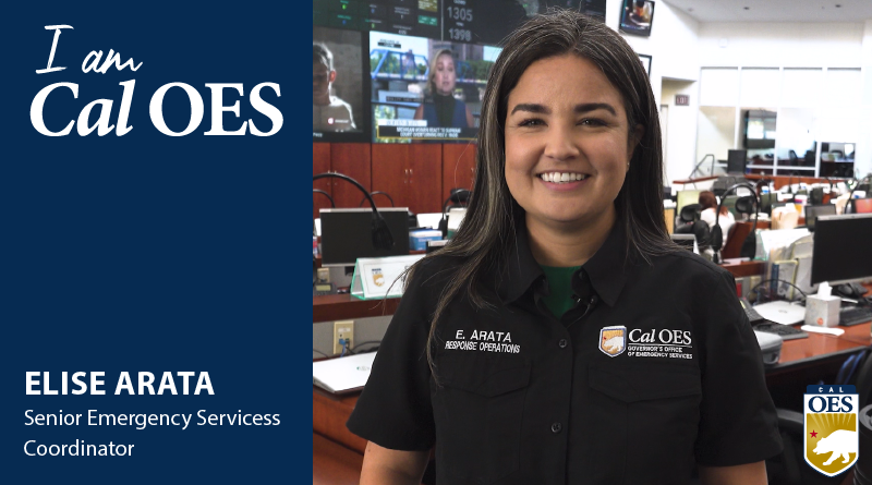 Watch: Shining a Spotlight on Staff – I am Cal OES Video Series –  Elise Arata, Senior Emergency Services Coordinator