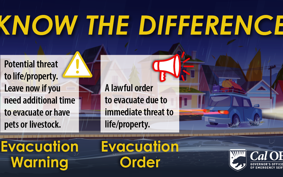 Know the Difference: What Evacuation Warnings and Orders Mean