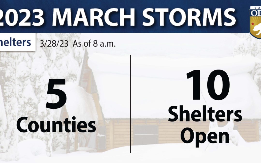 Shelters Available for Residents Impacted by March Storms 03.28.23