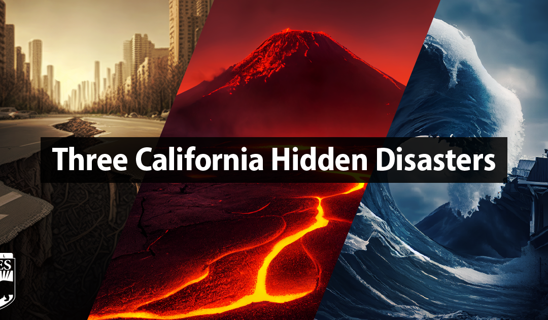 Three California Hidden Disasters: Tsunamis, Earthquakes and Volcanos