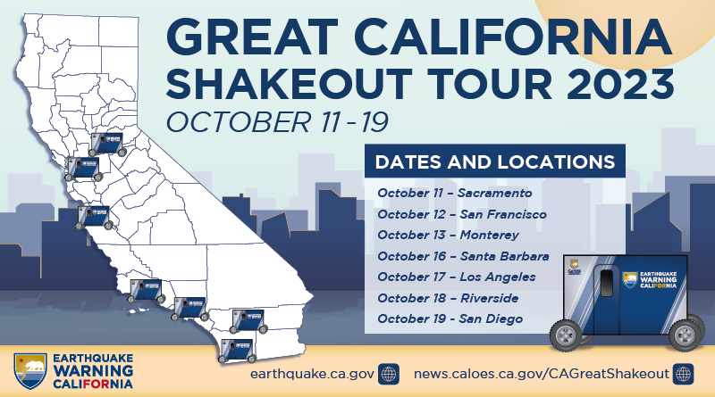 Image of Great CA ShakeOut Map