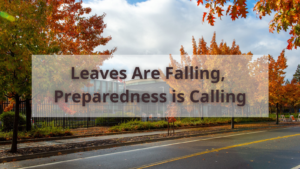 Leaves Are Falling, Preparedness is Calling with Cal OES HQ in the background