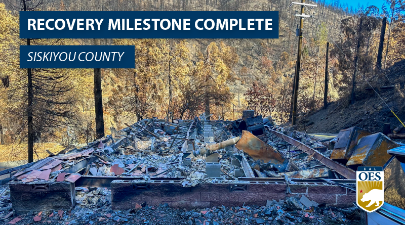 Recovery Operations Continue in Siskiyou County Following Happy Camp Complex Fire