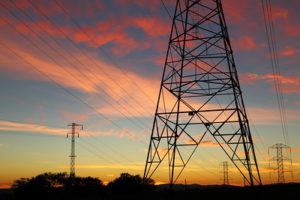 image of power poles