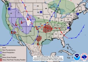 map of united states rain forecast